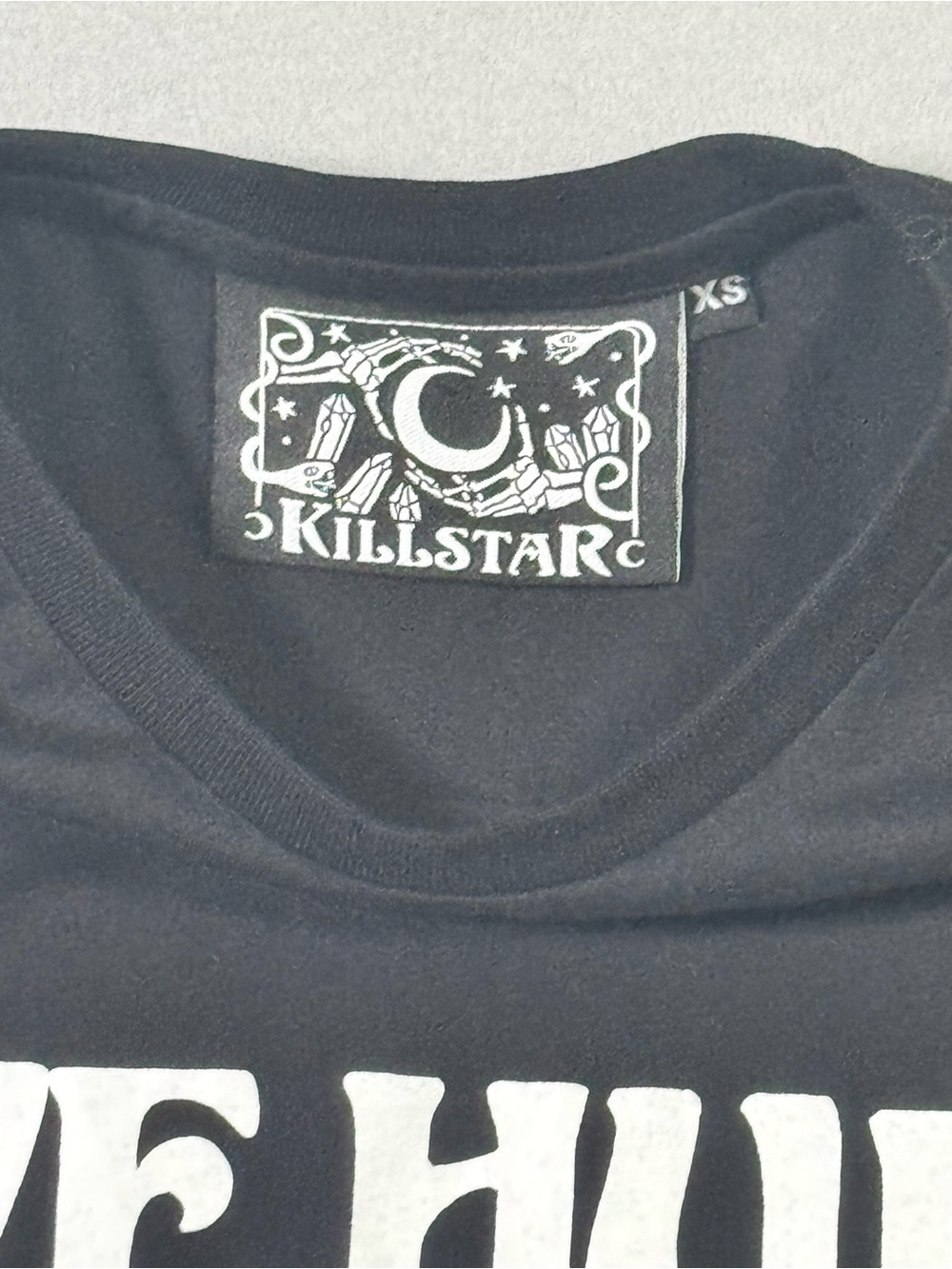 Killstar Black 'Love Hurts' Gothic Skull Long Sleeve Tee - Picture 7 of 13